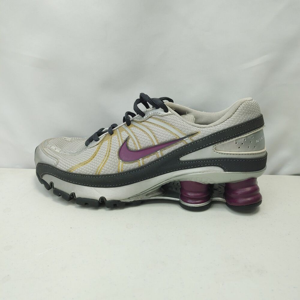 Nike Shox Turbo VII Women's Size 7.5 Athletic Sneakers Silver Purple 324749-051 - Picture 6 of 10